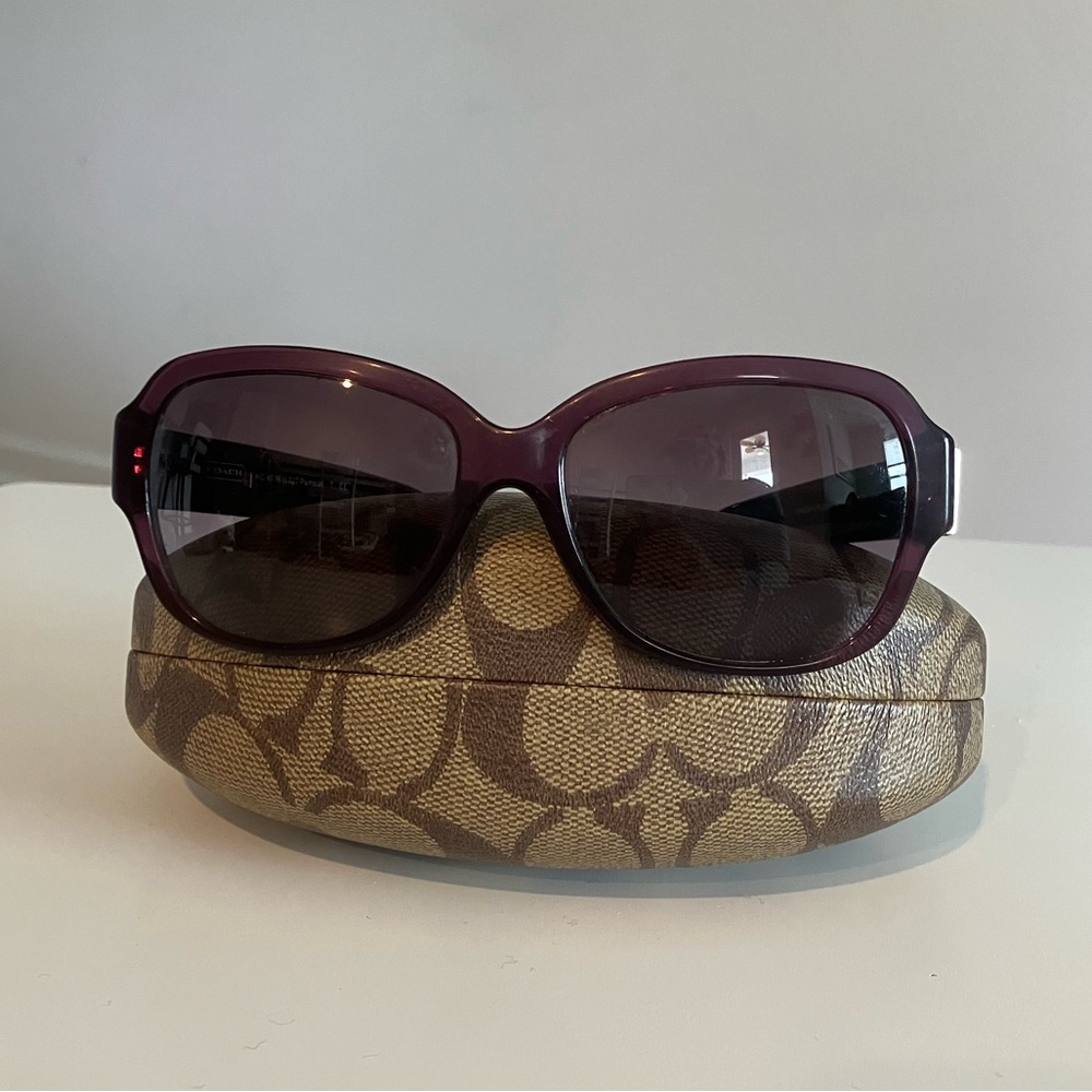 Coach Purple Pamela Sunglasses